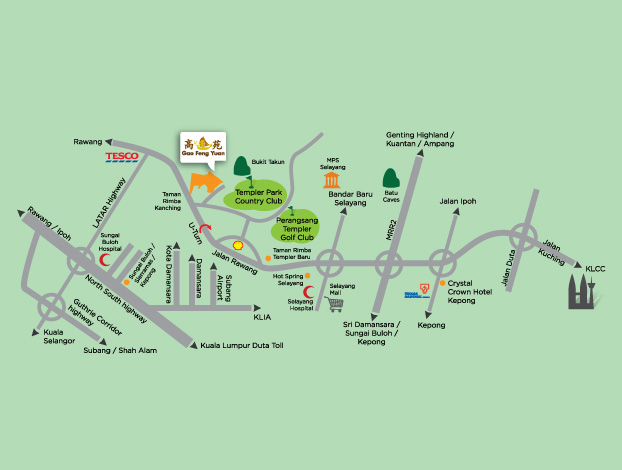 GFY location map
